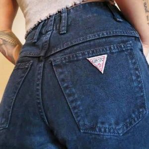 Rare vintage guess high waisted denim